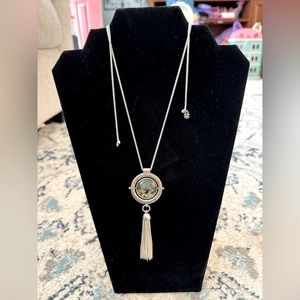 Lucky brand silver pendant necklace